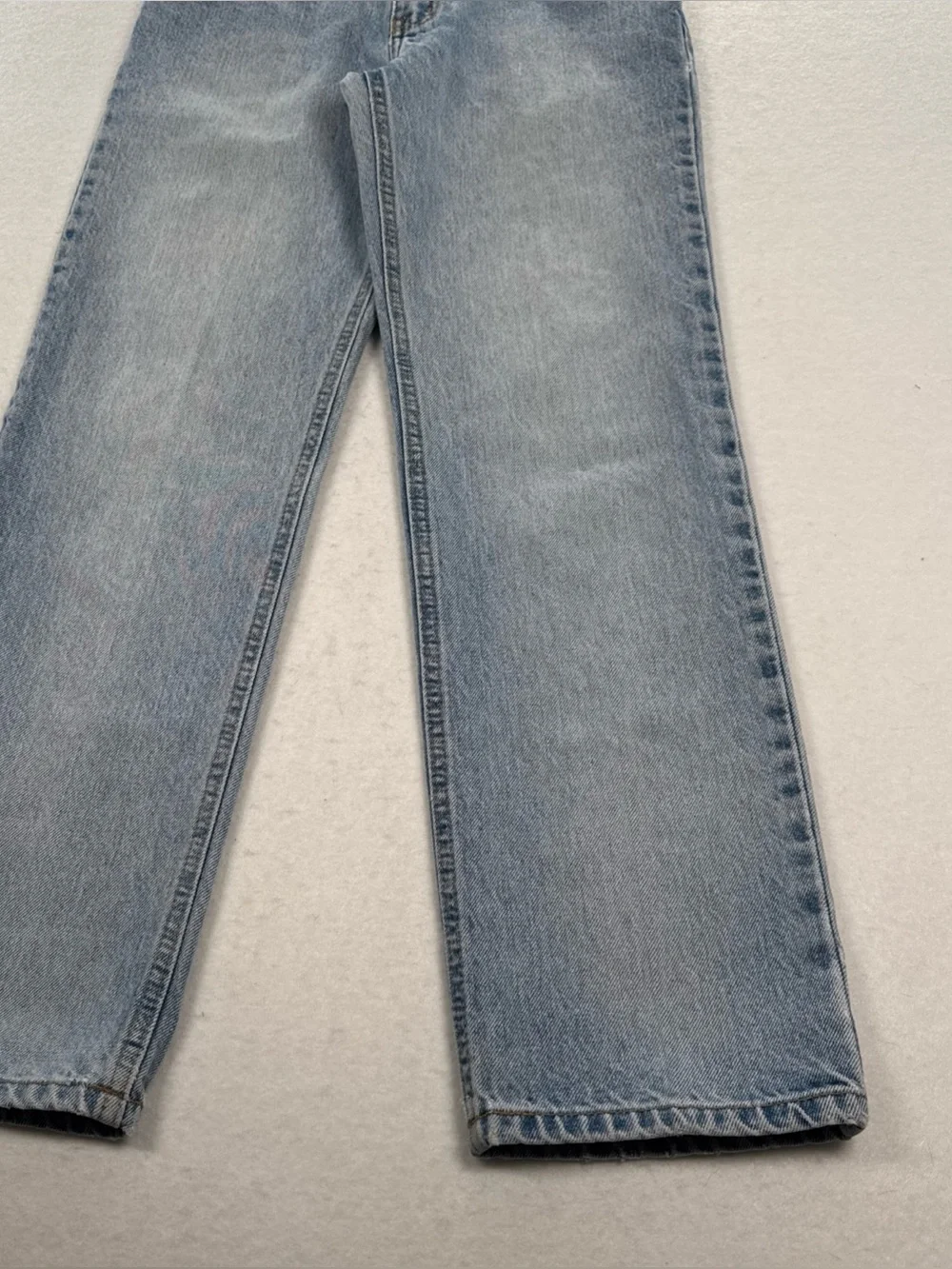 VINTAGE Polo Jeans Co. Ralph Lauren Jeans Womens 4x29 Lt Blue Flag Patch RL 90s - Picture 8 of 11